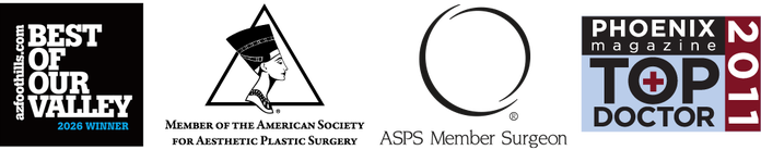 AZFoothills Best of Our Valley 2026 - ASAPS member - ASPS member - Phoenix Magazine Top Doc 2011